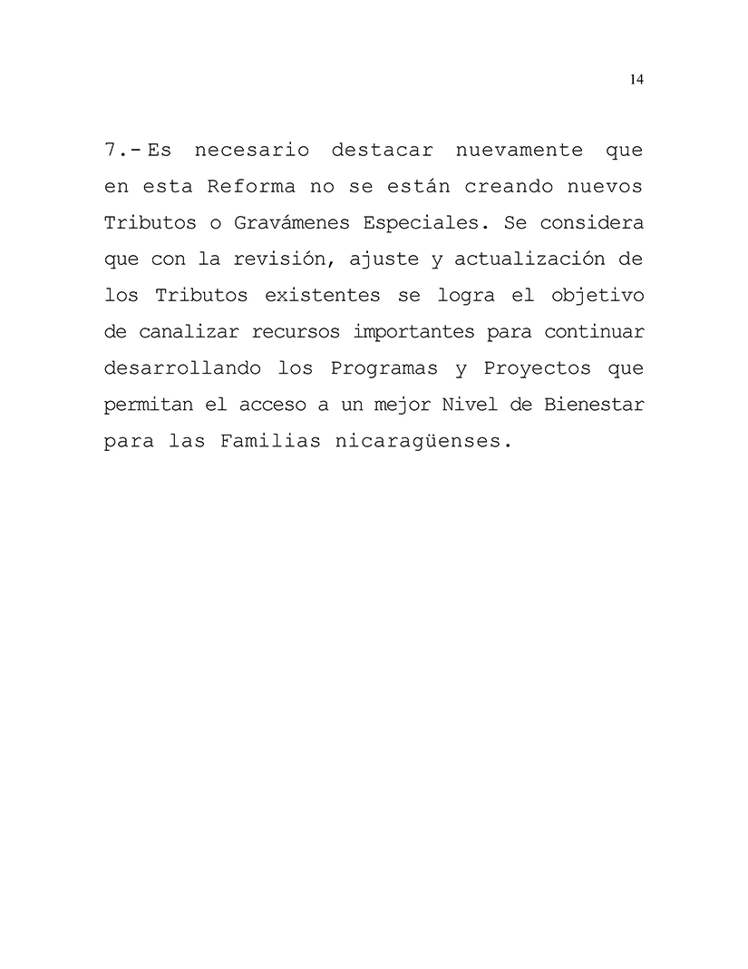 una reforma fiscal para proteger los derechos de las familias nicaragüenses